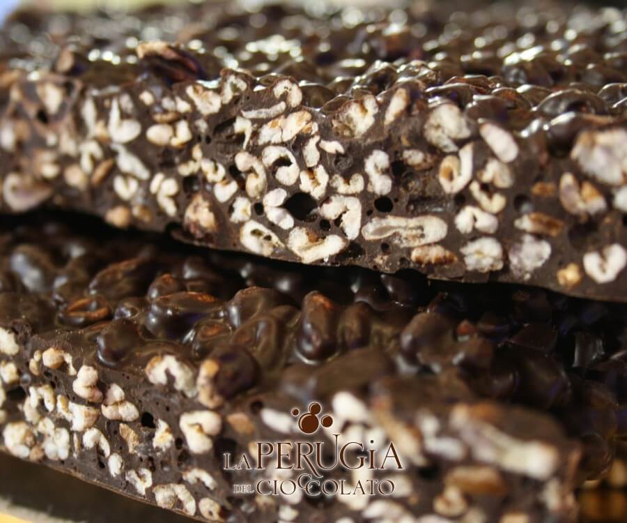 Lastra di cioccolato fondente con Farro