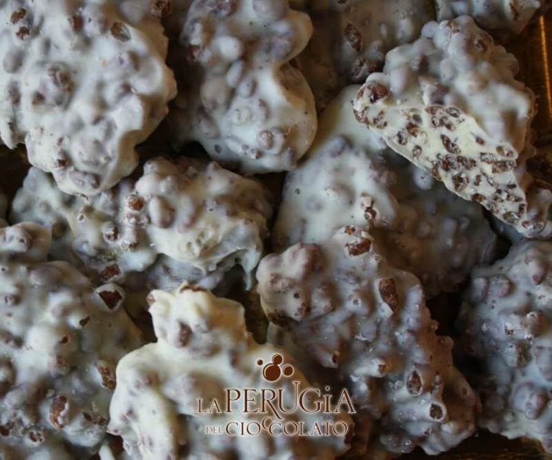 Lastrina di cioccolato bianco con Riso