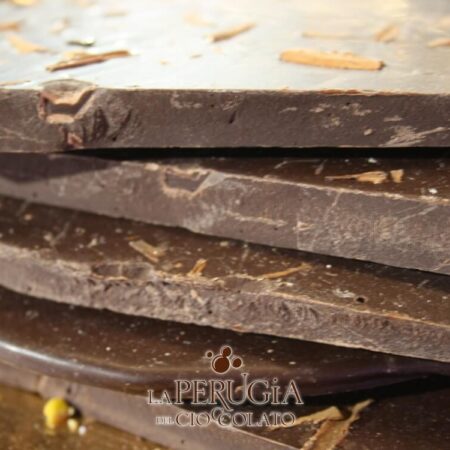 Lastra di cioccolato fondente Arancia e Cannella