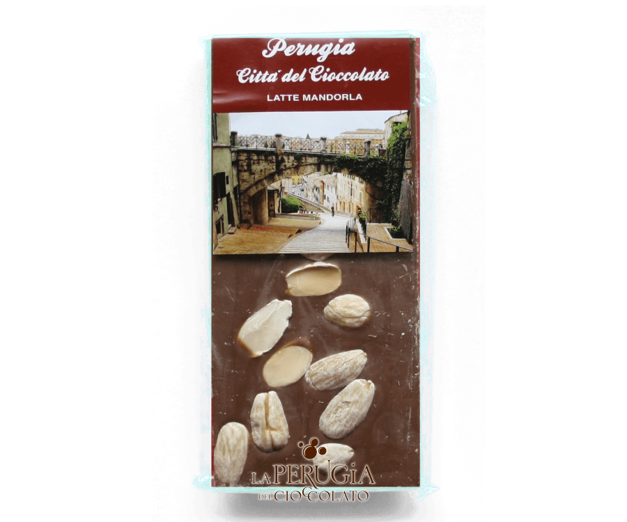 Tavoletta di cioccolato al latte con Mandorle L'Artigiano Perugino
