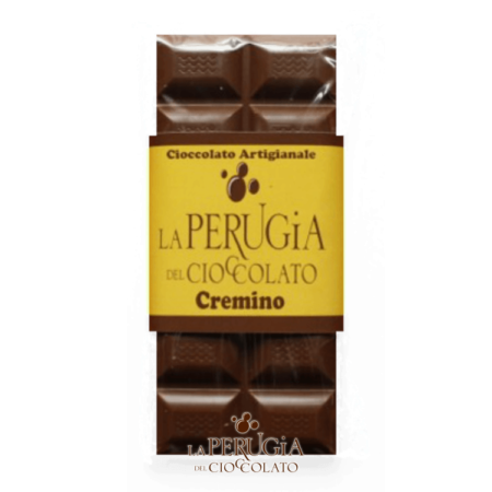 Tavoletta di cioccolato al latte ripiena di cremino La Perugia del Cioccolato