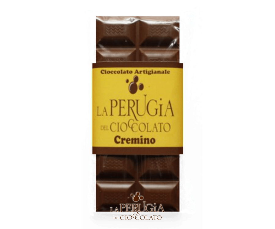 Tavoletta di cioccolato al latte ripiena di cremino La Perugia del Cioccolato