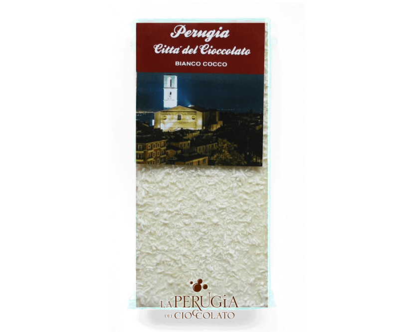 Tavoletta di cioccolato bianco Cocco L’Artigiano Perugino
