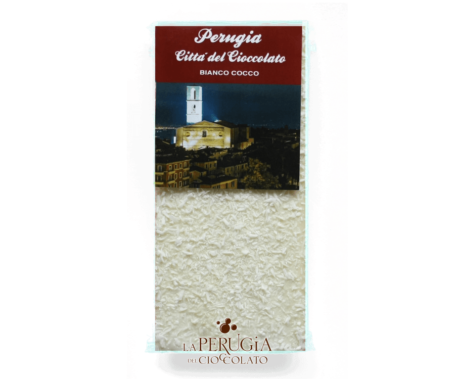 Tavoletta di cioccolato bianco Cocco L’Artigiano Perugino