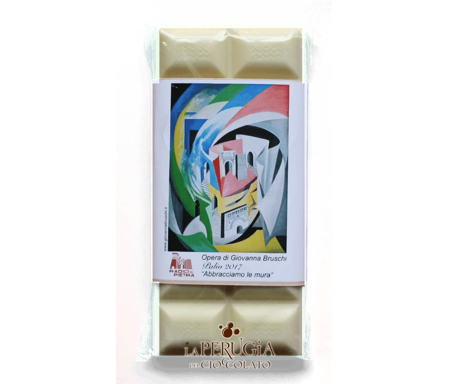 Tavoletta di cioccolato bianco Opera di Giovanna Bruschi