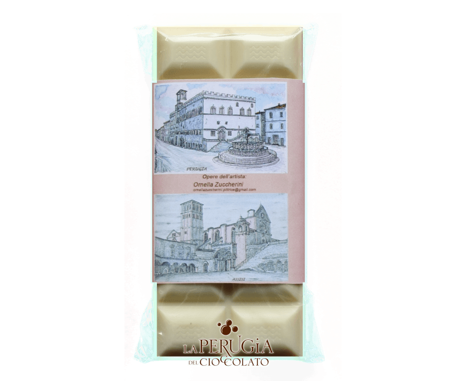 Tavoletta di cioccolato bianco Opera di Ornella Zuccherini