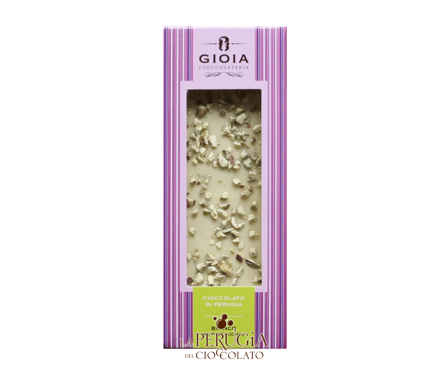 Tavoletta di cioccolato bianco al pistacchio Gioia