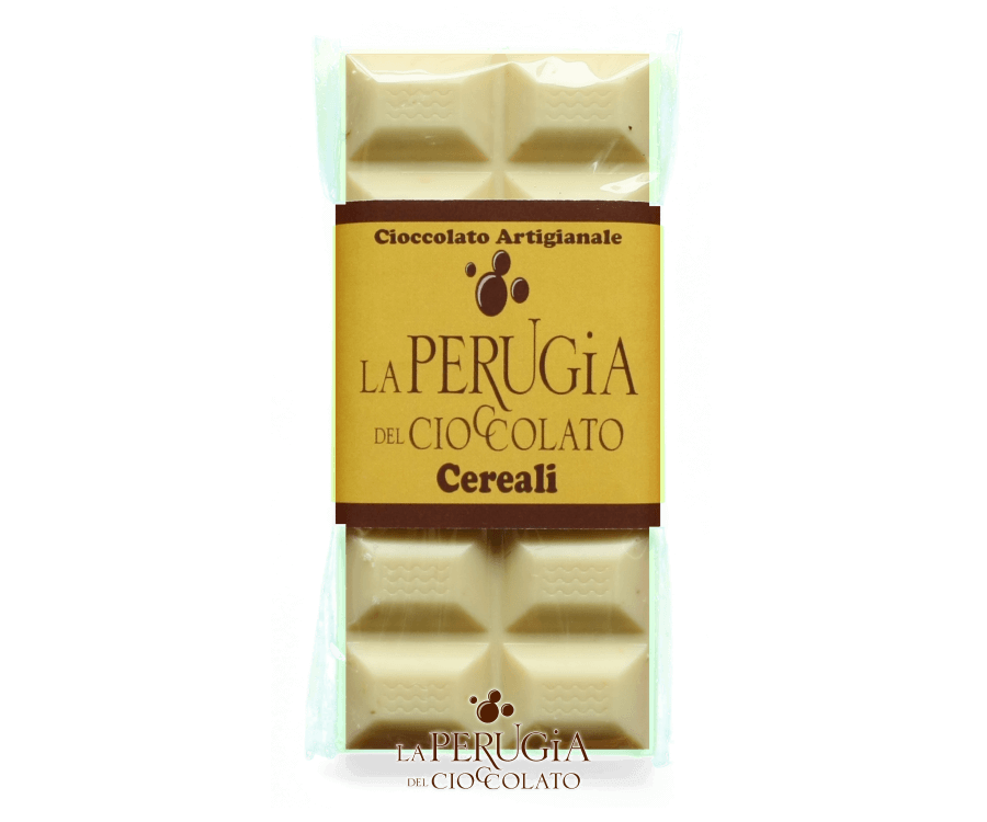Tavoletta di cioccolato bianco con cereali