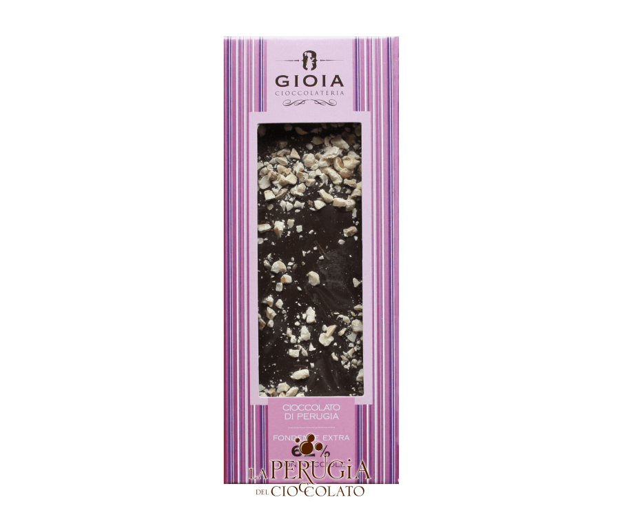 Tavoletta di cioccolato fondente 62% con granella di nocciole