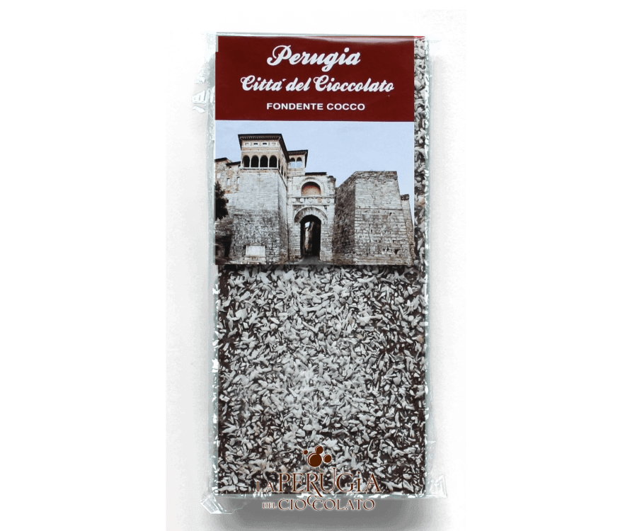 Tavoletta di cioccolato fondente Cocco L’Artigiano Perugino