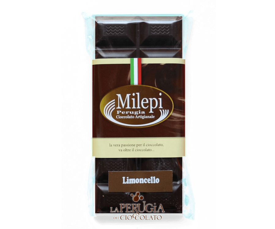 Tavoletta di cioccolato fondente Extra ripiena di limoncello