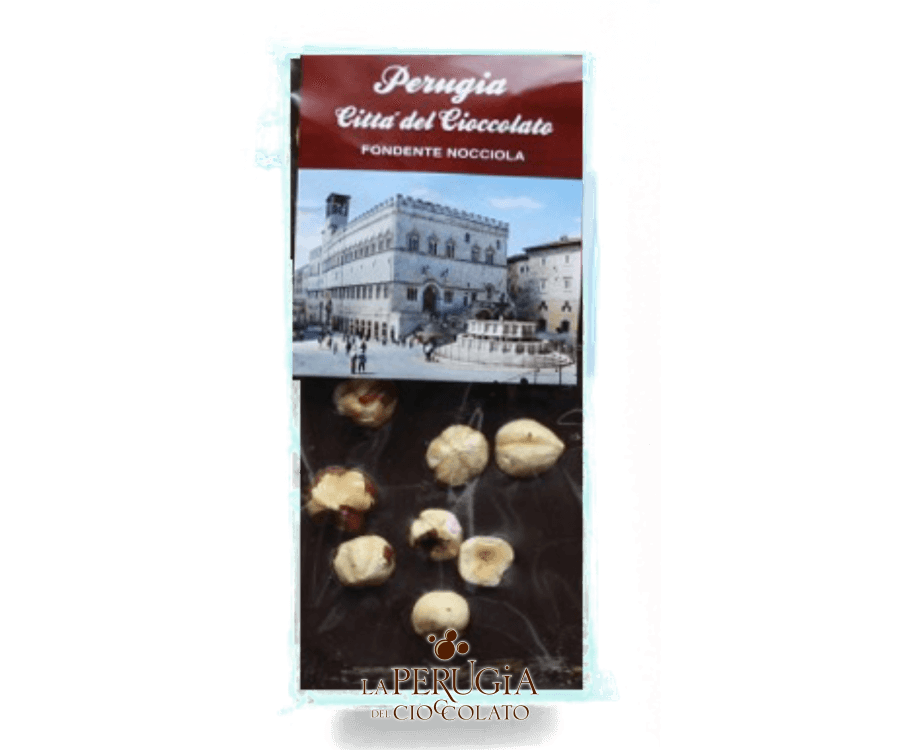 Tavoletta di cioccolato fondente con Nocciole L’Artigiano Perugino