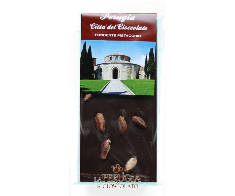 Tavoletta di cioccolato fondente e Pistacchio L’Artigiano Perugino
