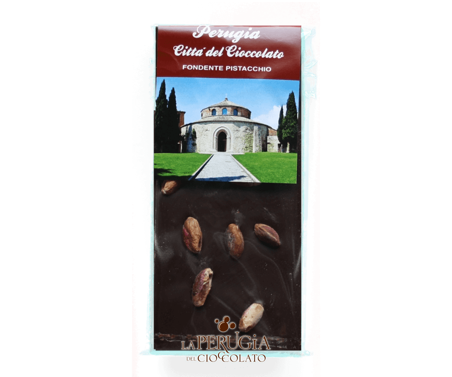 Tavoletta di cioccolato fondente e Pistacchio L’Artigiano Perugino