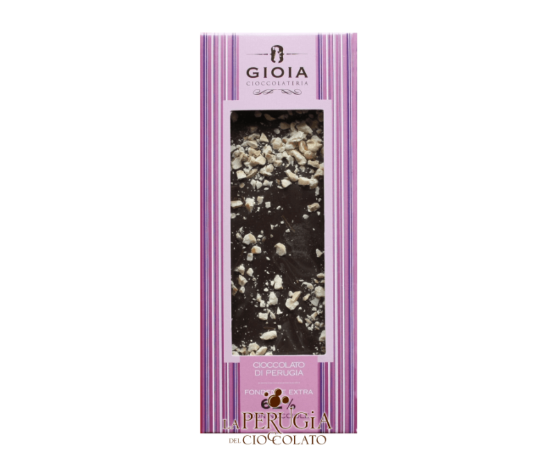 Tavoletta di cioccolato fondente 62% con granella di nocciole