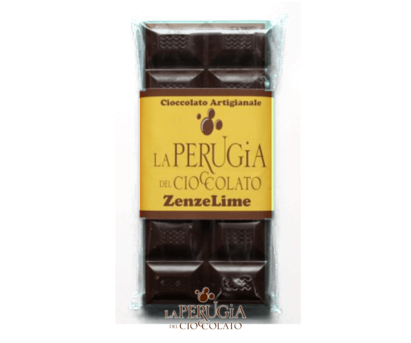 Tavoletta di cioccolato fondente extra ripiena di crema ZenzeLime