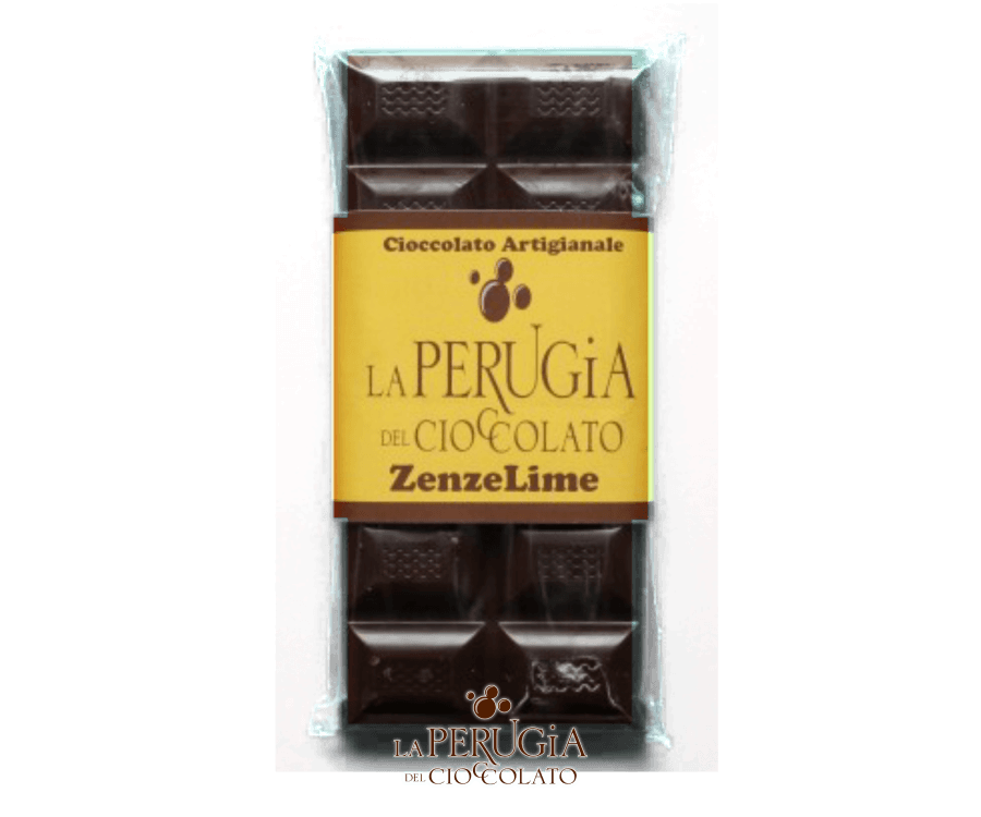 Tavoletta di cioccolato fondente extra ripiena di crema ZenzeLime